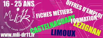 MLIDR11 - Emploi - Formation - Limoux - Castelnaudary - Lezignan