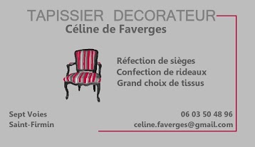 Céline de Faverges Tapissier Décorateur