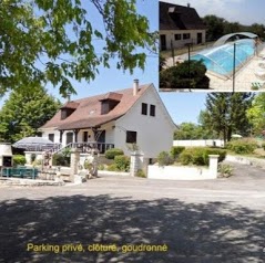 la Caleche gite sur l'axe rocamadour ;sarlat piscine privative 2 à 14 pers